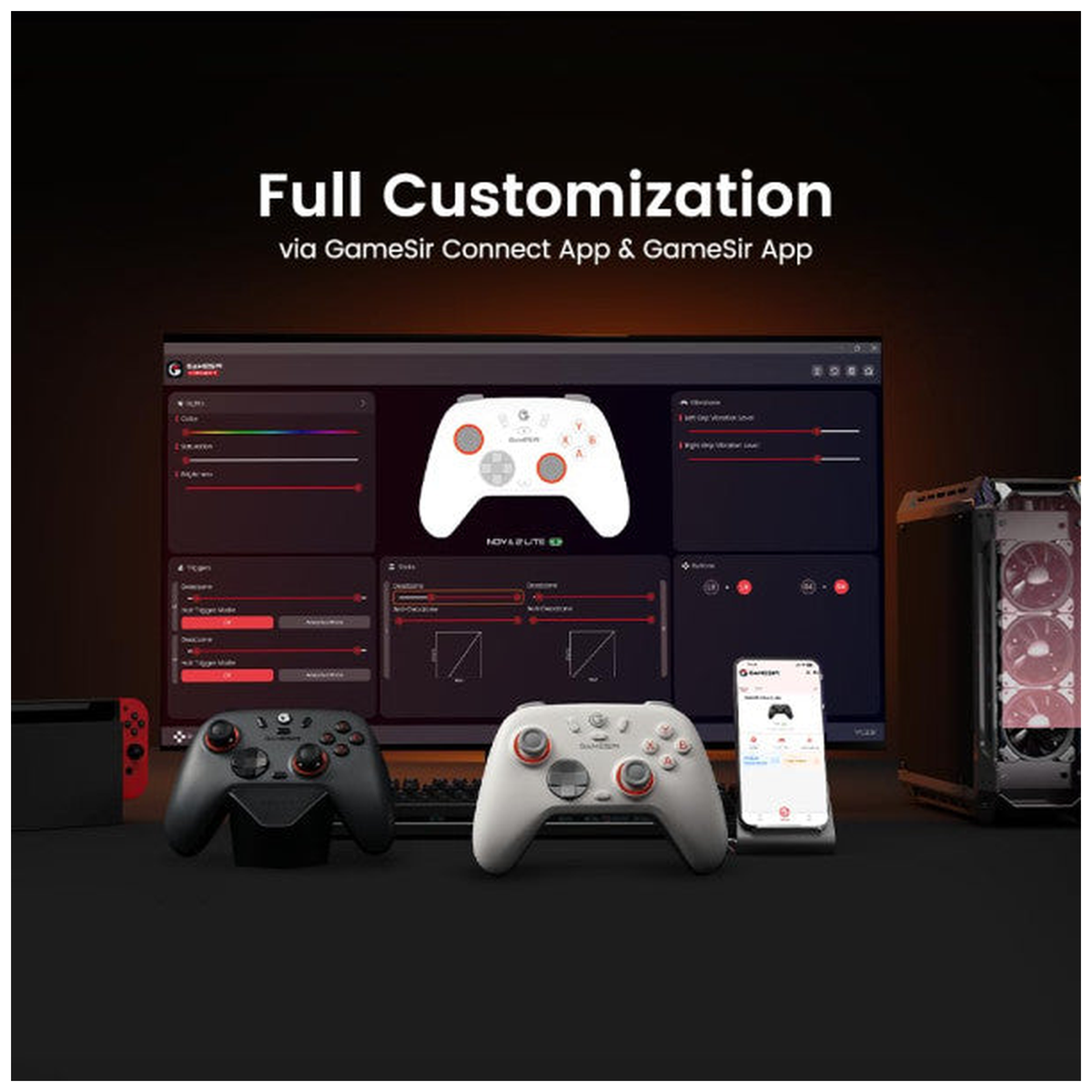 GameSir Nova 2 Lite 2.4G Wireless Controller (Gray) - Photo 4