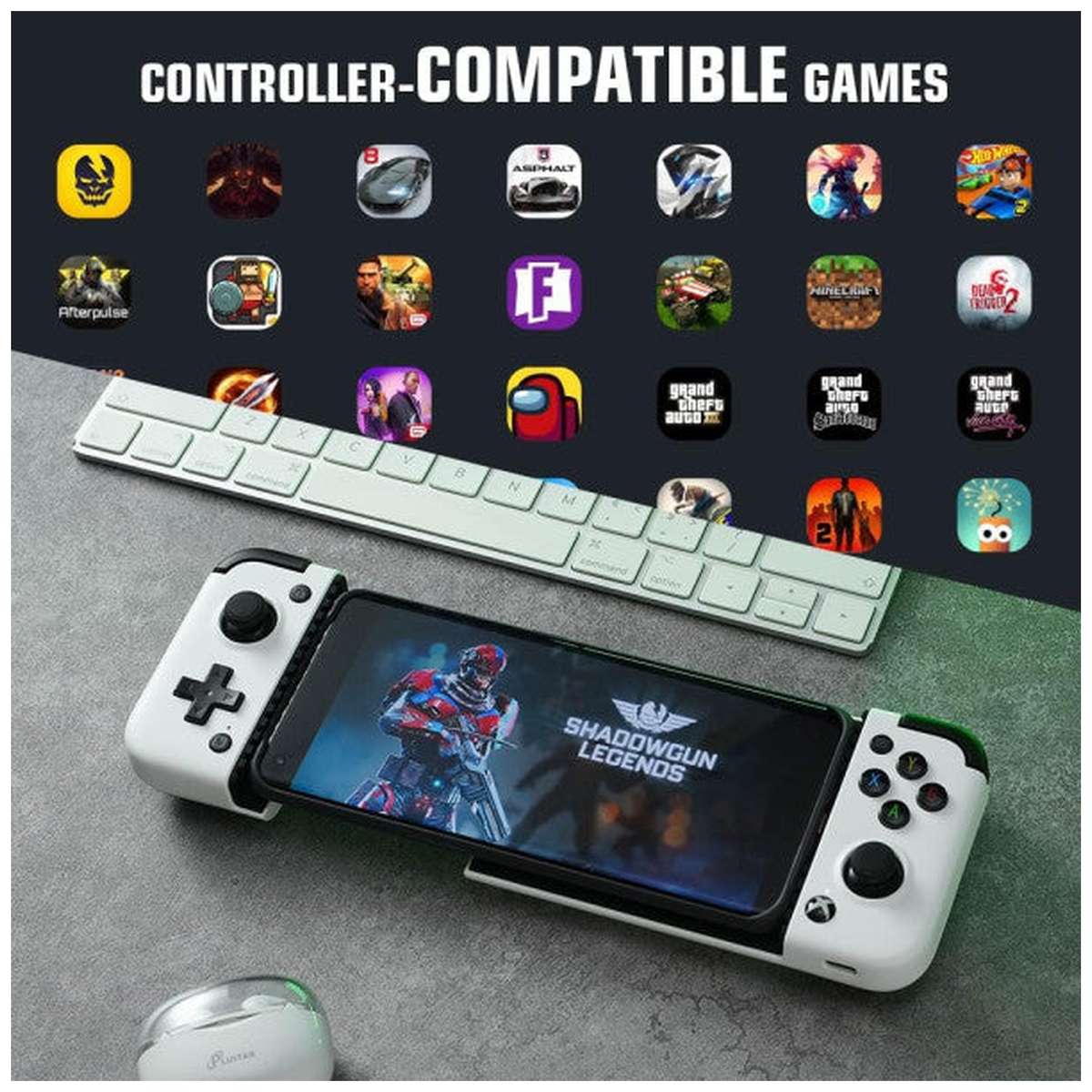 GameSir X2 Pro Type-C Mobile Gaming Controller (White) - Photo 3