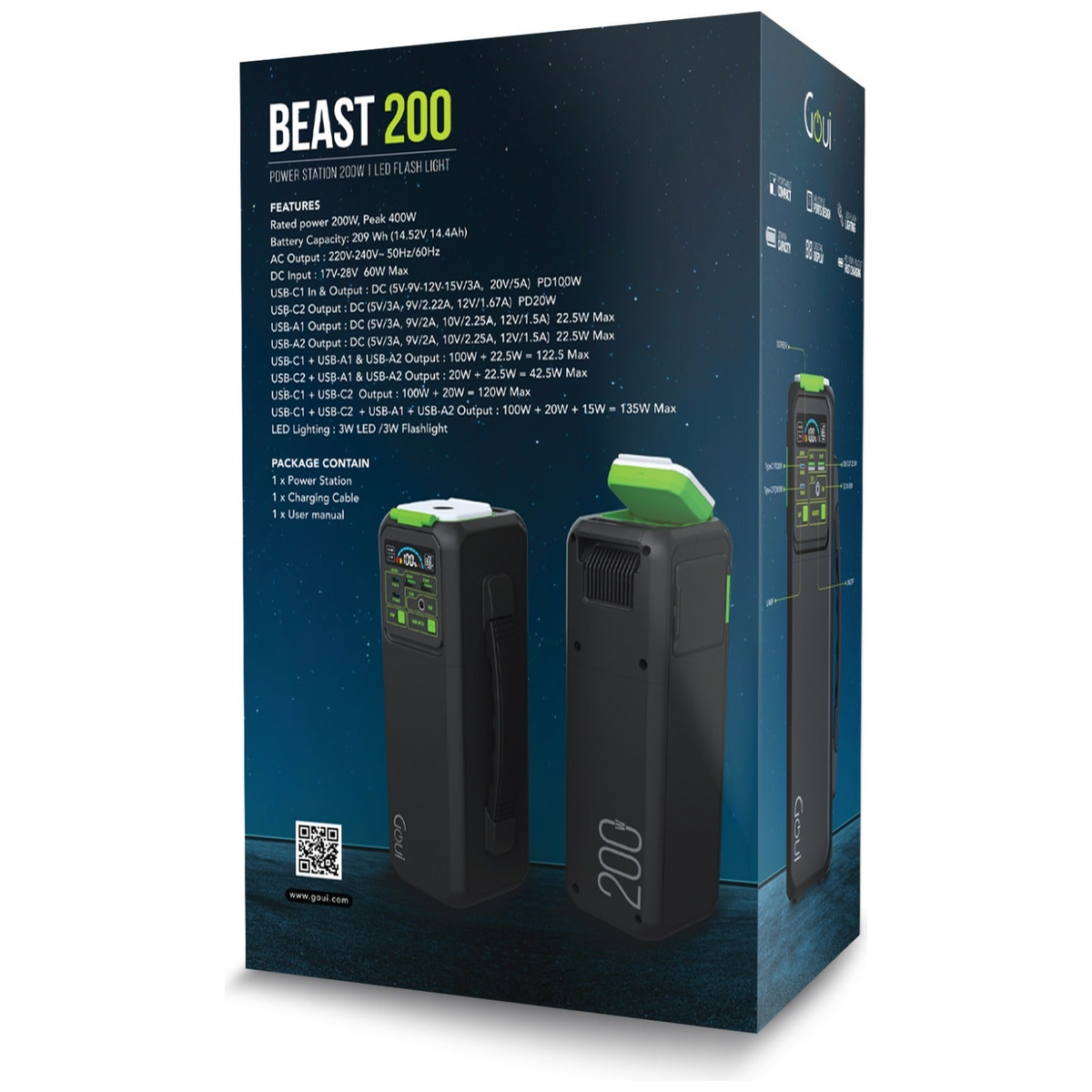 Goui Beast 200 Station d’Énergie 200W - Photo 5