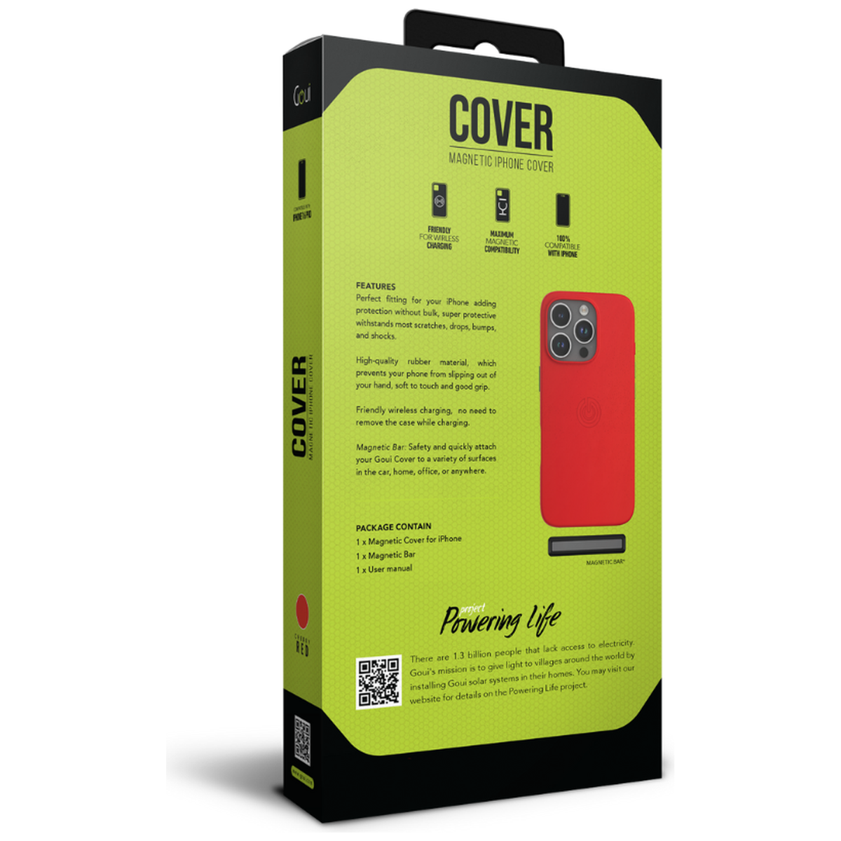 Goui Coque iPhone 16 Pro Rouge Cerise avec MagSafe - Photo 4