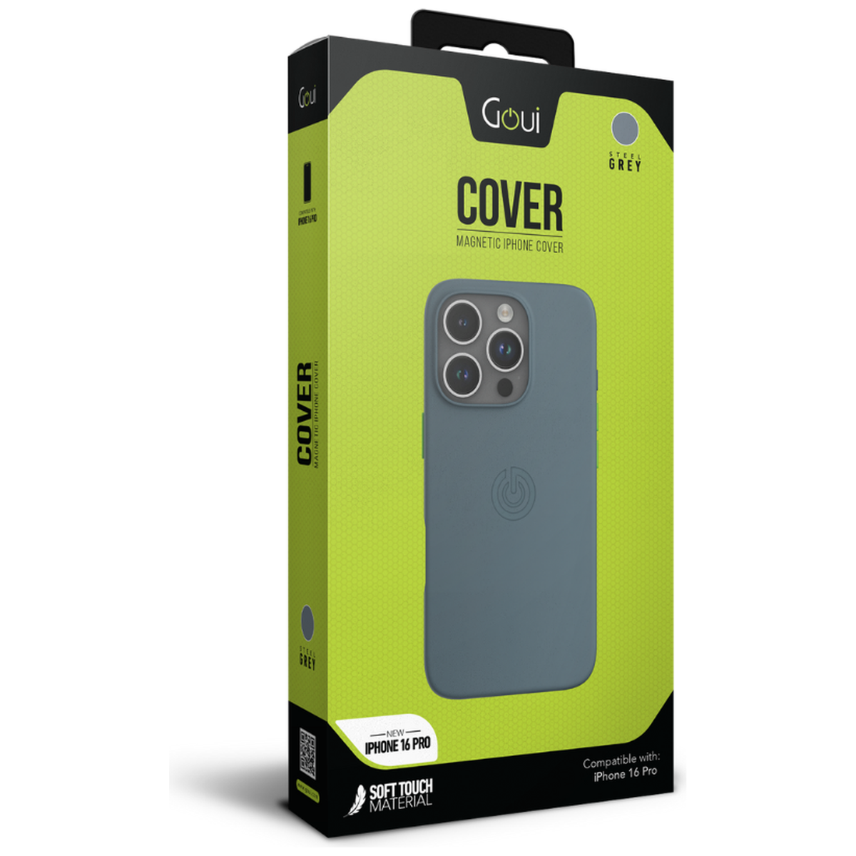 Goui Coque iPhone 16 Pro Gris Acier avec MagSafe - Photo 3