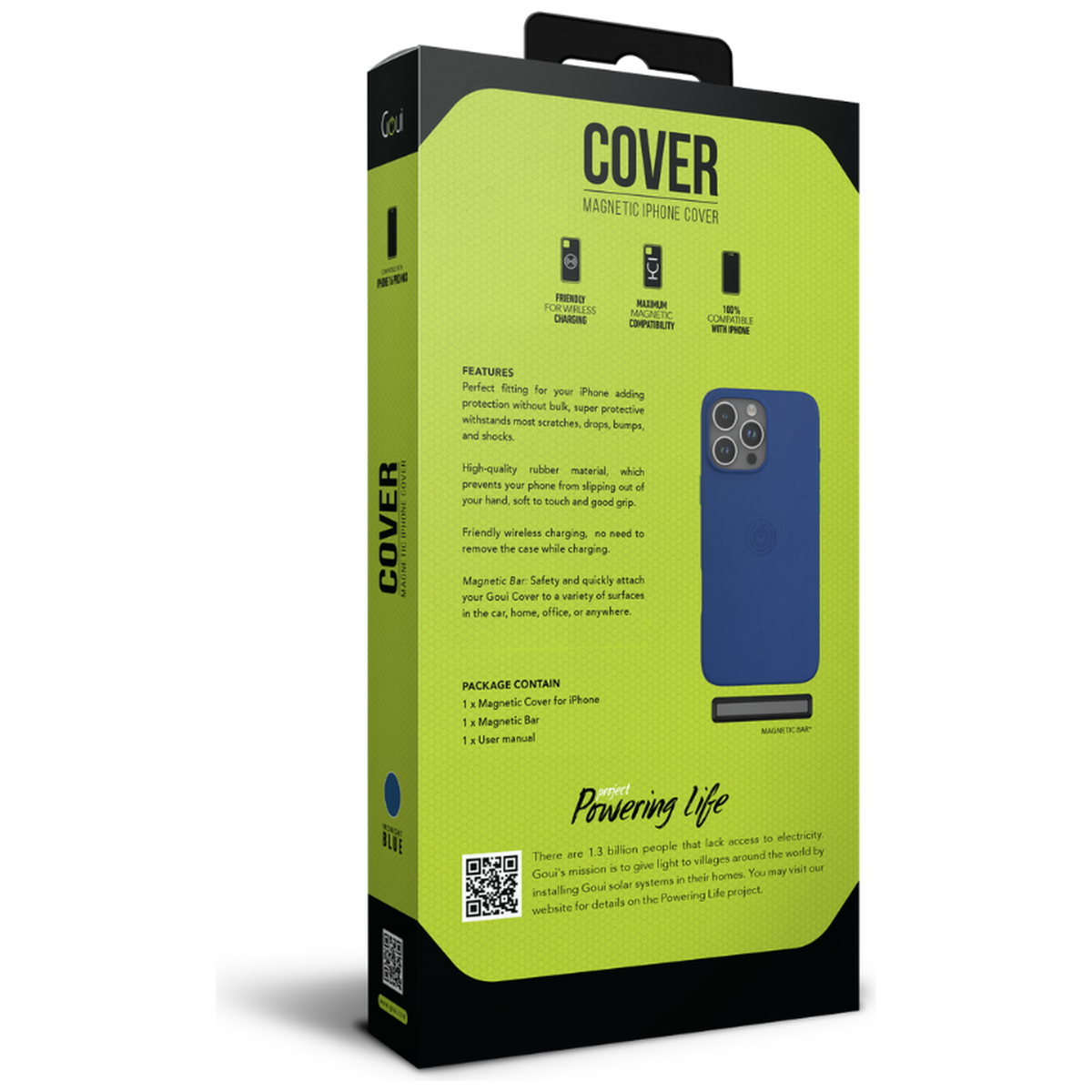 Goui Coque iPhone 16 Pro Max Bleu Nuit avec MagSafe - Photo 3