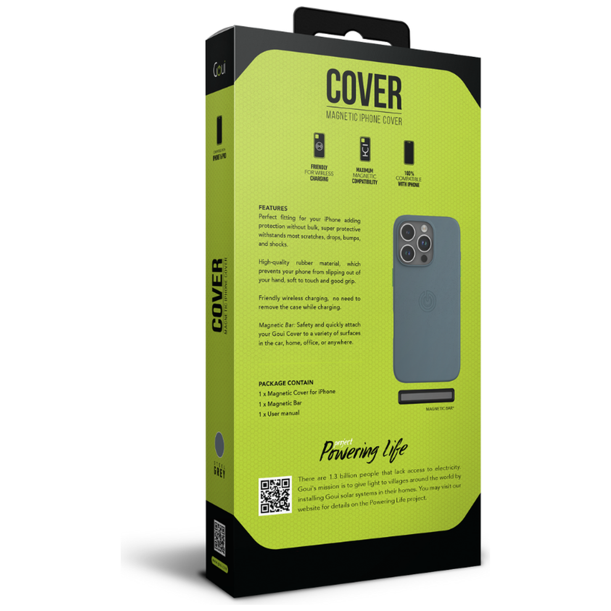 Goui Coque iPhone 16 Pro Max Gris avec MagSafe - Photo 3