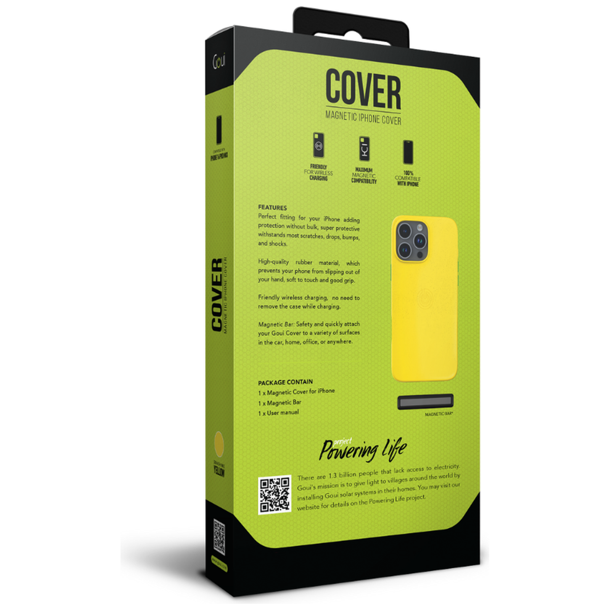Goui Coque iPhone 16 Pro Max Jaune Soleil avec MagSafe - Photo 3