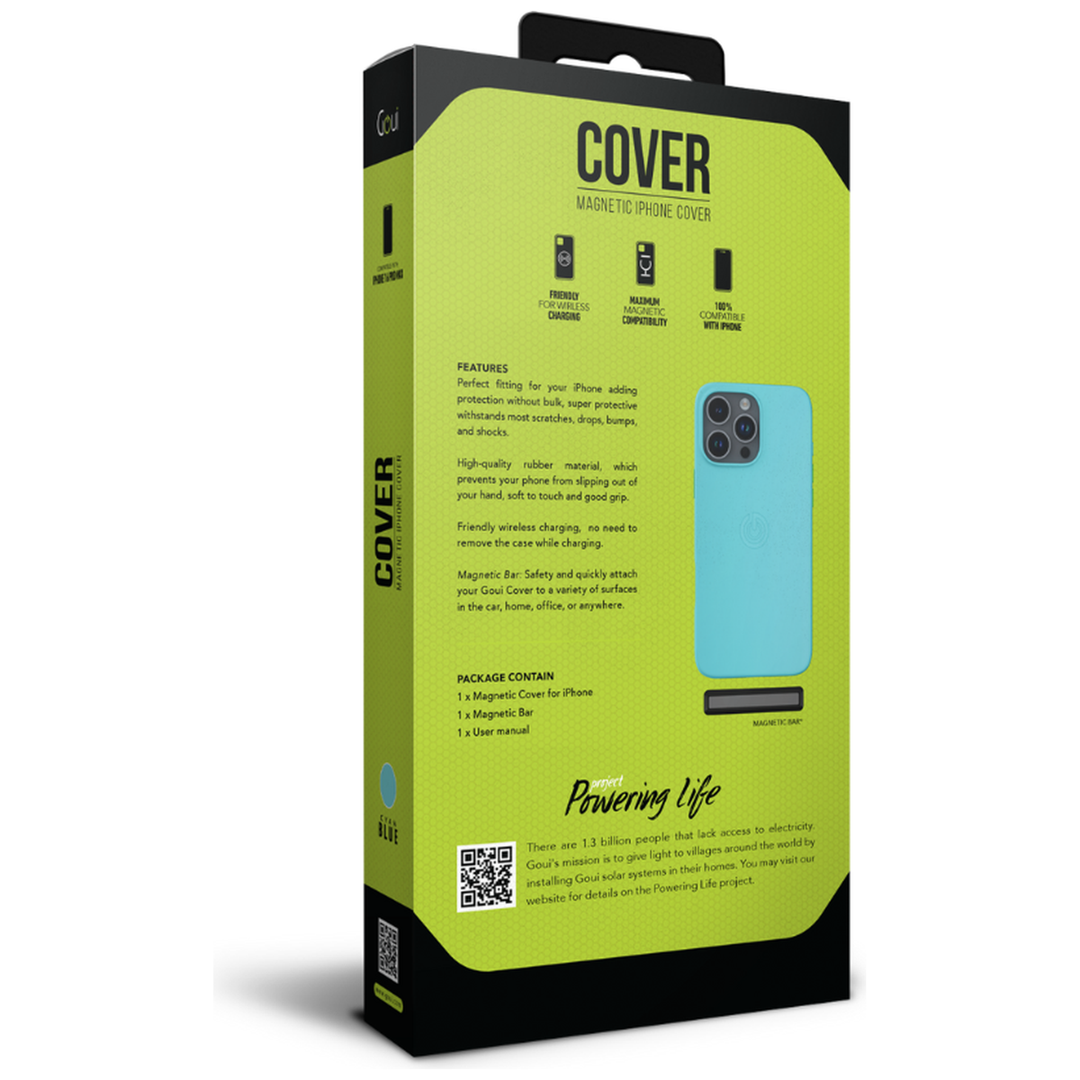 Goui Coque iPhone 16 Pro Max Bleu Cyan avec MagSafe - Photo 3