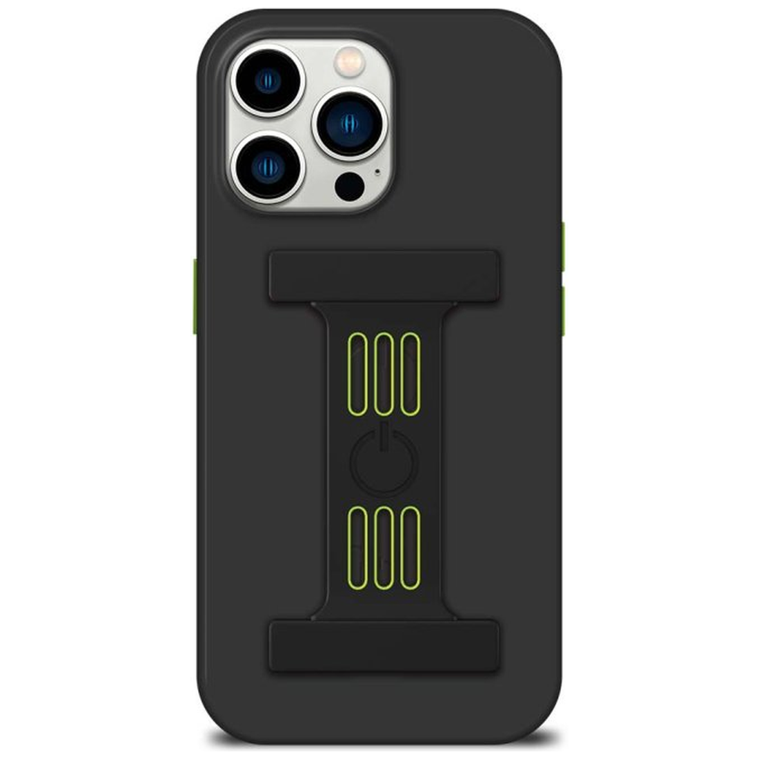 Goui Coque iPhone Pierre noir avec MagSafe + Strap - Photo 1
