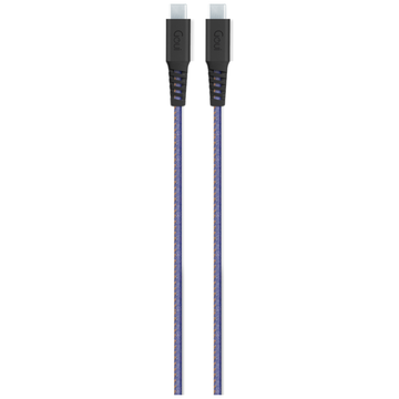 Goui Flex Câble Type-C vers Type-C (1,5m) 60W – Bleu Jean | Prix Maroc