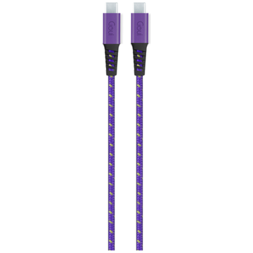 Goui Flex Fashion Câble Type-C vers Type-C Kevlar (1,5m) 60W – Violet