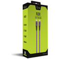 Goui Flex Fashion Câble Type-C vers Type-C Kevlar (1,5m) 60W – Violet / Jaune - Photo 2