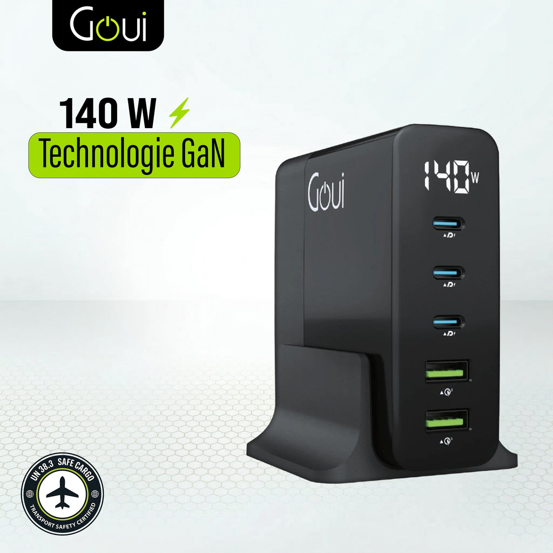 Goui GAN 140 Chargeur de Bureau à 5 Ports - 140W - Photo 1