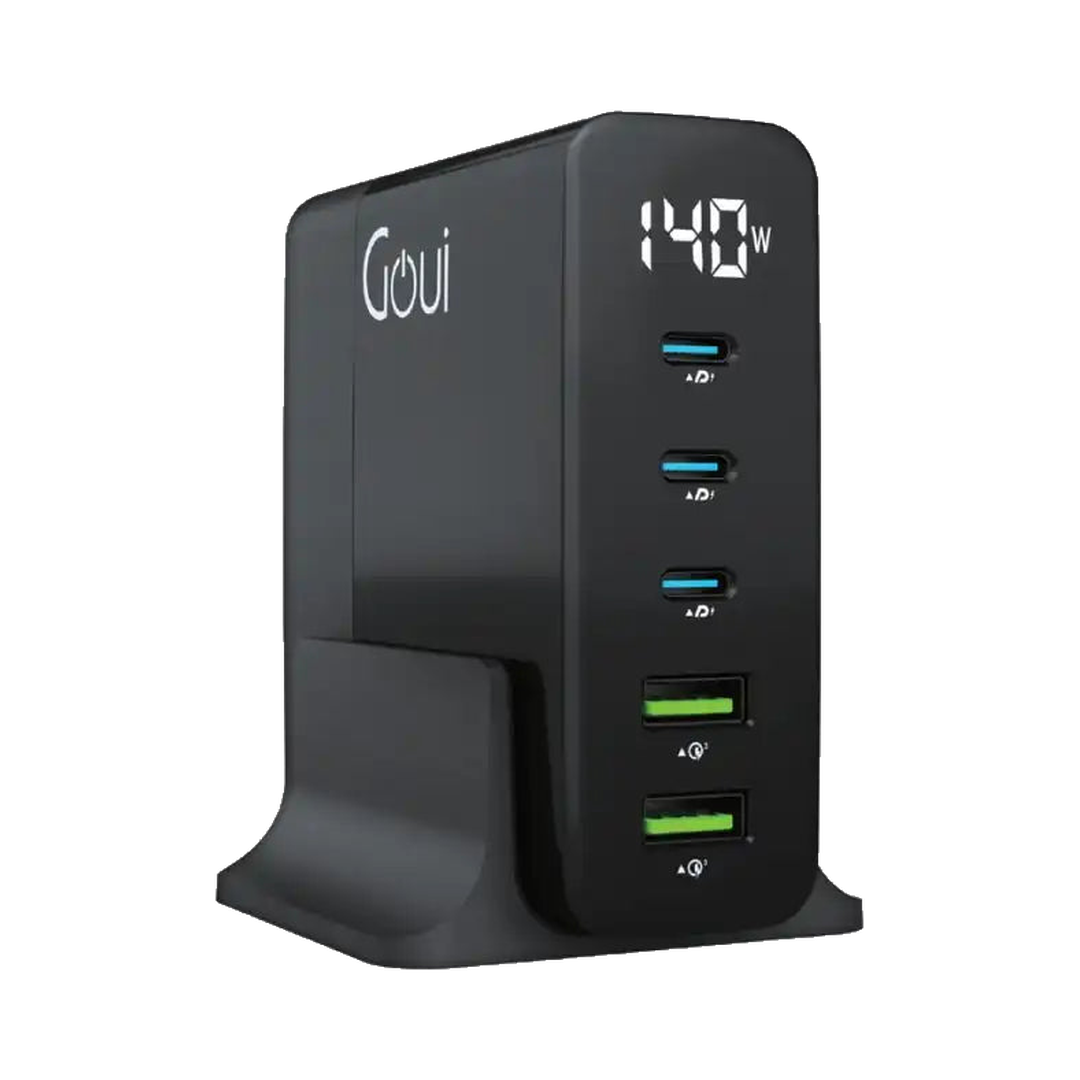 Goui GAN 140W Chargeur de Bureau - Vue de face transparente