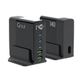 Goui GAN 140W Chargeur de Bureau - Vue laterale transparente