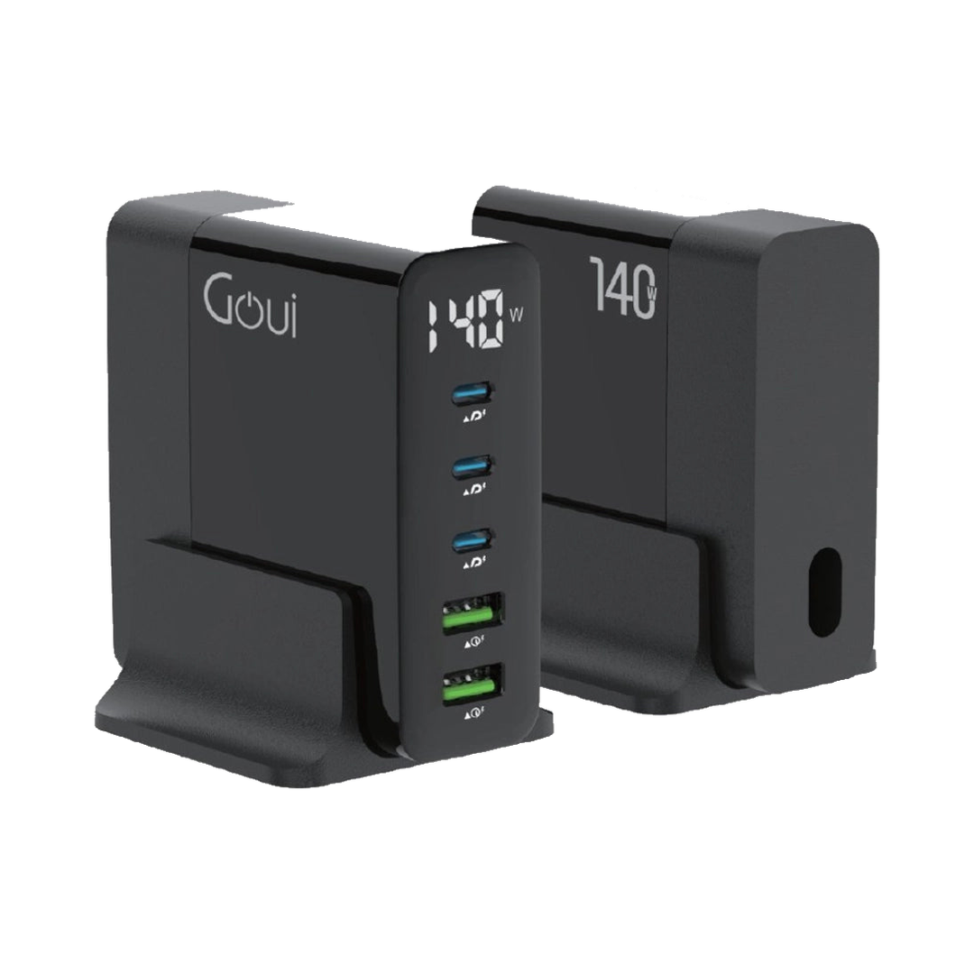 Goui GAN 140W Chargeur de Bureau - Vue laterale transparente