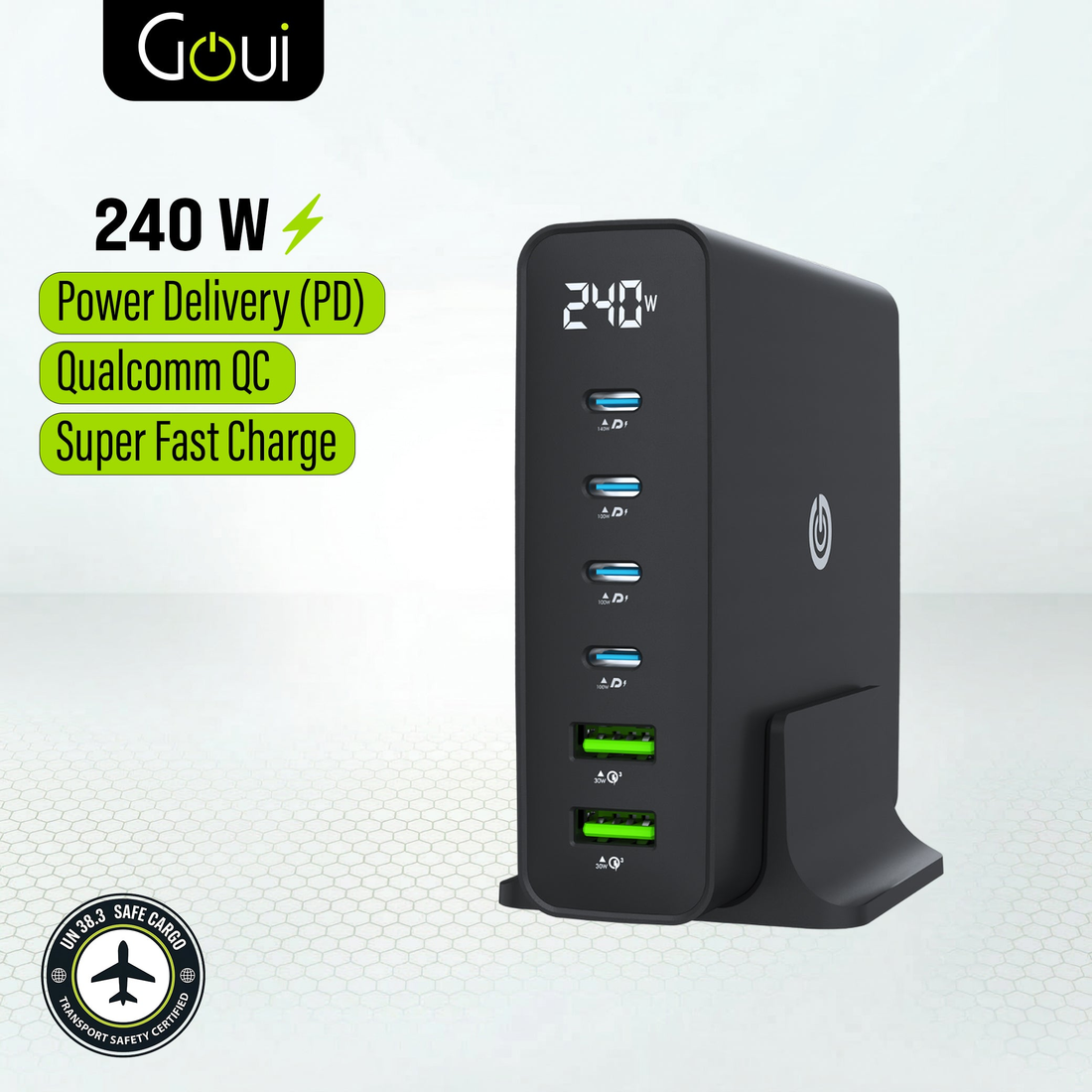 Goui GAN 240w Chargeur Bureau – Prise EU - Photo 1