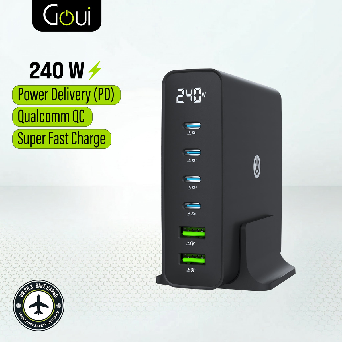 Goui GAN 240w Chargeur Bureau – Prise EU - Photo 1