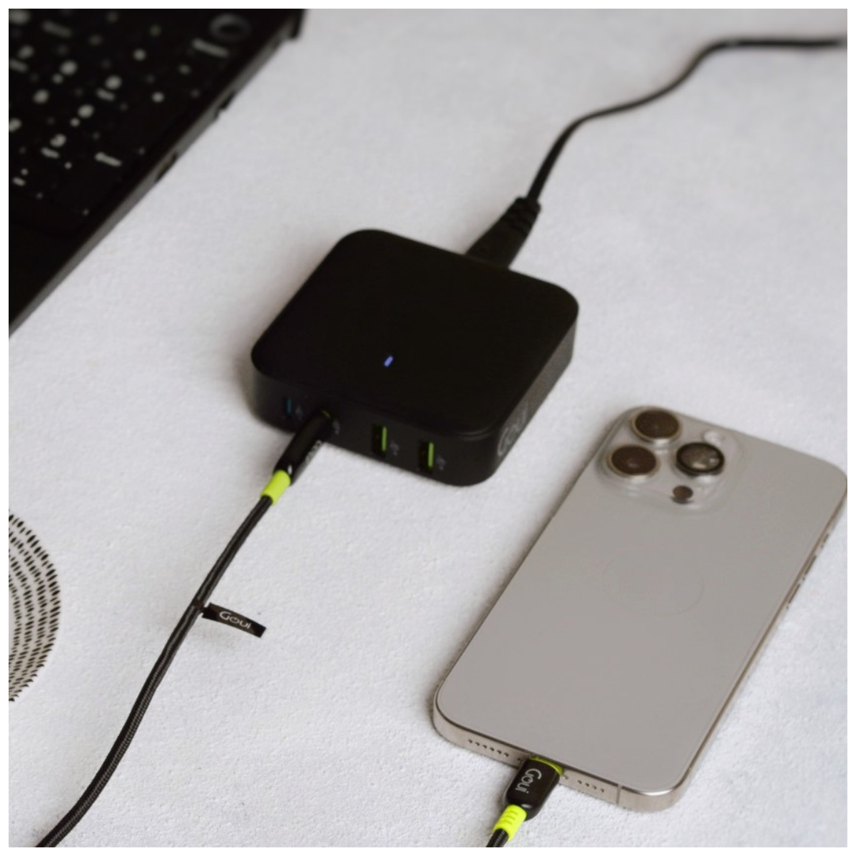 Goui GAN Chargeur de bureau 100W USB-C PD Rapide - Photo 2