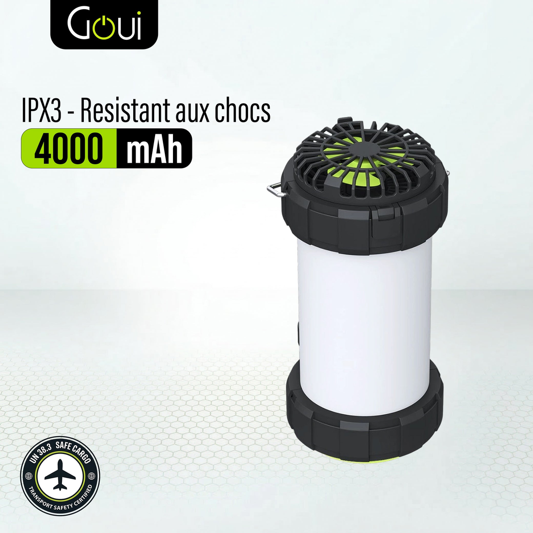 Goui GLOW Lampe de camping extérieure avec ventilateur - Photo 1