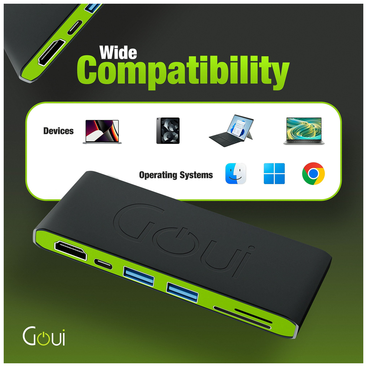 Goui Hubi Adaptateur Multiport USB-C 6-en-1 - Photo 4