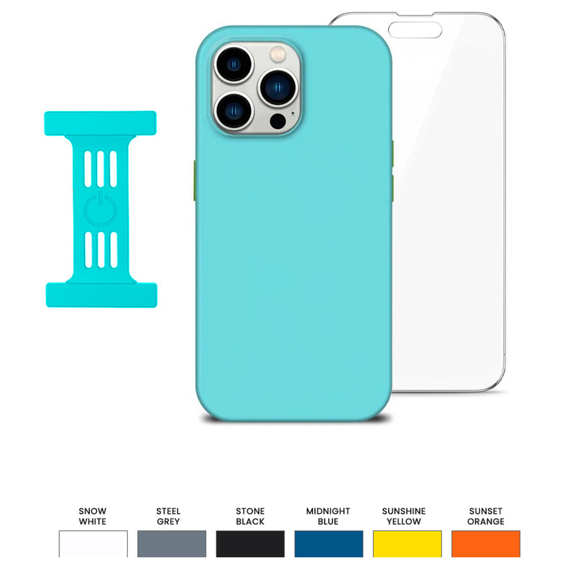 Goui Kit de protection iPhone 15 Pro Max : Coque + Strap + Incassable - Photo 1