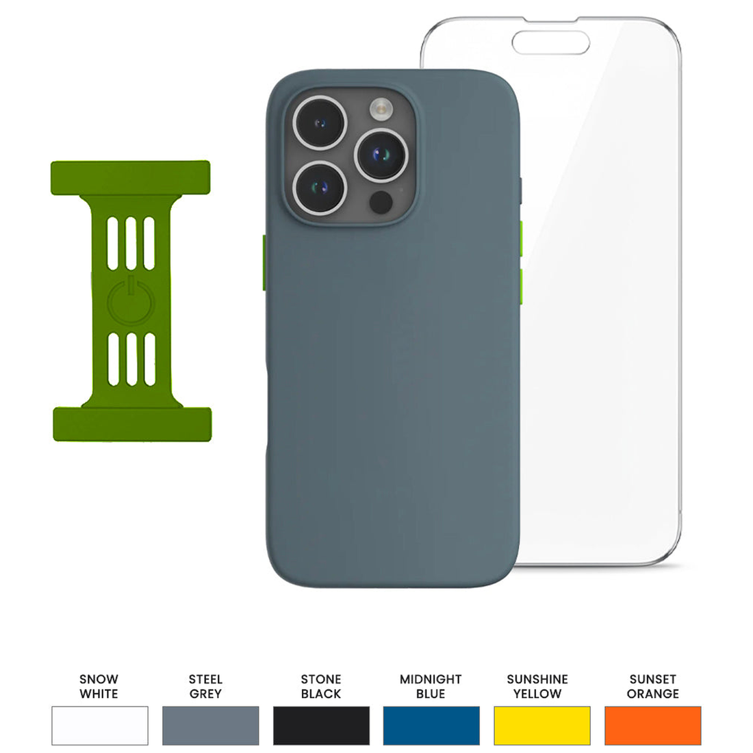 Goui Kit de protection iPhone 16 Pro : Coque + Strap + Incassable - Photo 1
