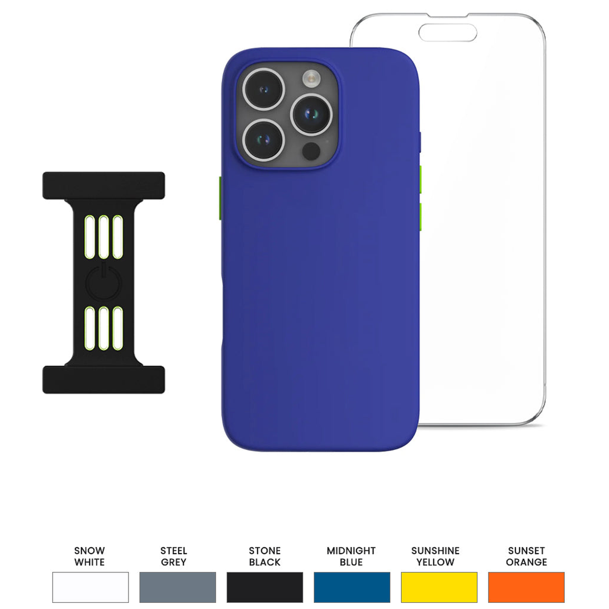 Goui Kit de protection iPhone 16 Pro Max : Coque + Strap + Incassable - Photo 1