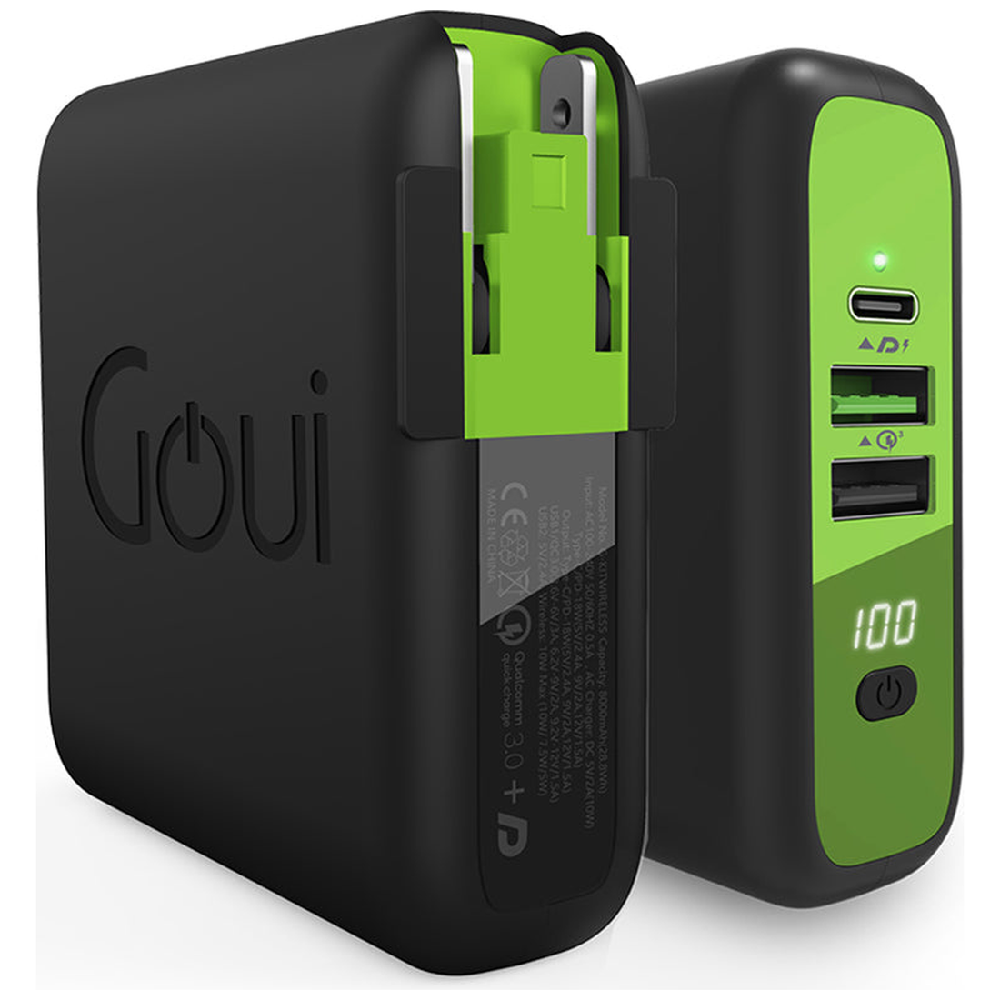 Goui Mbala Chargeur Sans Fil +Power Bank 8000 mAh Qi + Chargeur mural - Photo 1