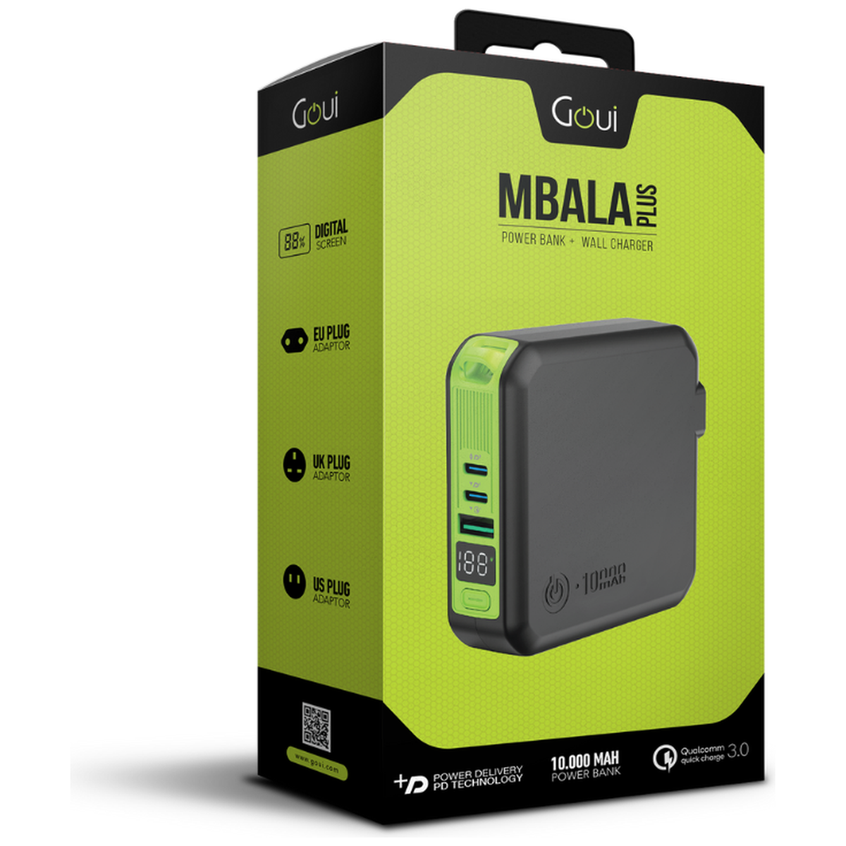 Goui Mbala Plus 2-en-1 – Chargeur + Power bank 10000mAh - 22.5W - Photo 8