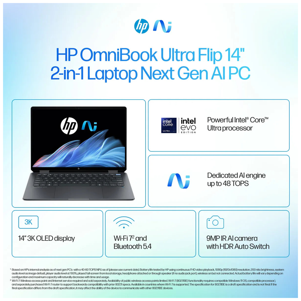 MAYDAN HP Hp Omnibook Ultra Flip Ultra 7 155H - Photo 3