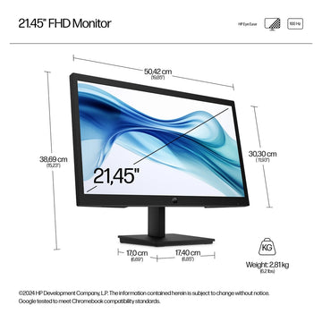 Moniteur HP Series 3 Pro 322pv 21.45" FHD VA 100Hz - vue de face