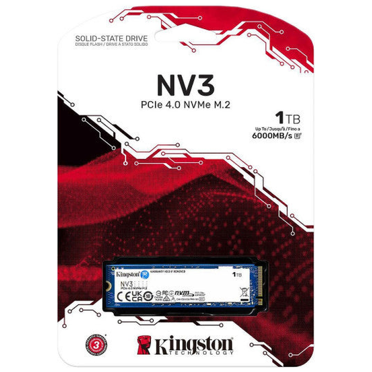 Kingston SSD NV3 1TB M.2 NVMe