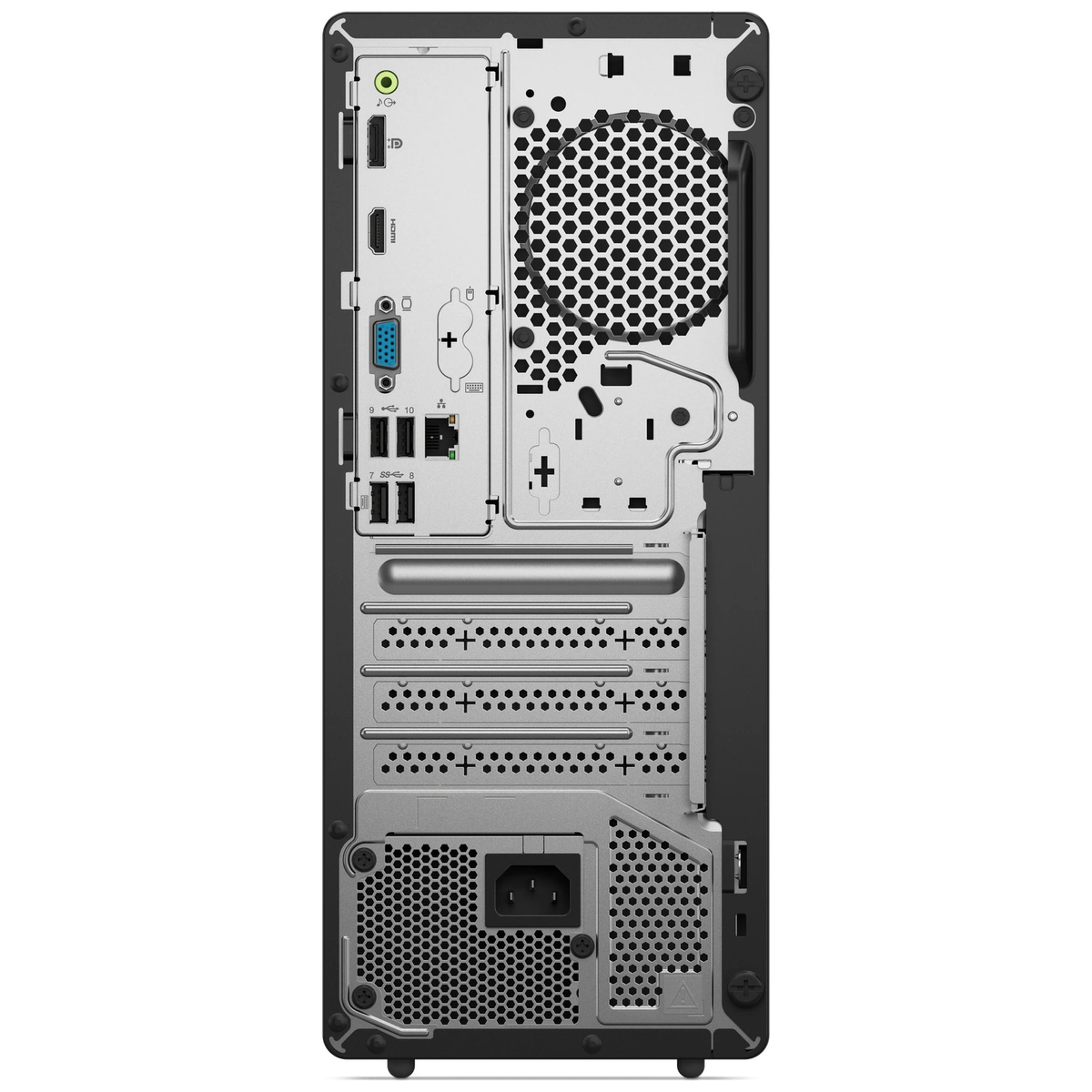 Lenovo ThinkCentre Neo 50t Gen 6 Tower - Core Ultra 5 225 - 8 Go / 512 Go SSD - FreeDOS - vue arrière connectique | Maydan.ma