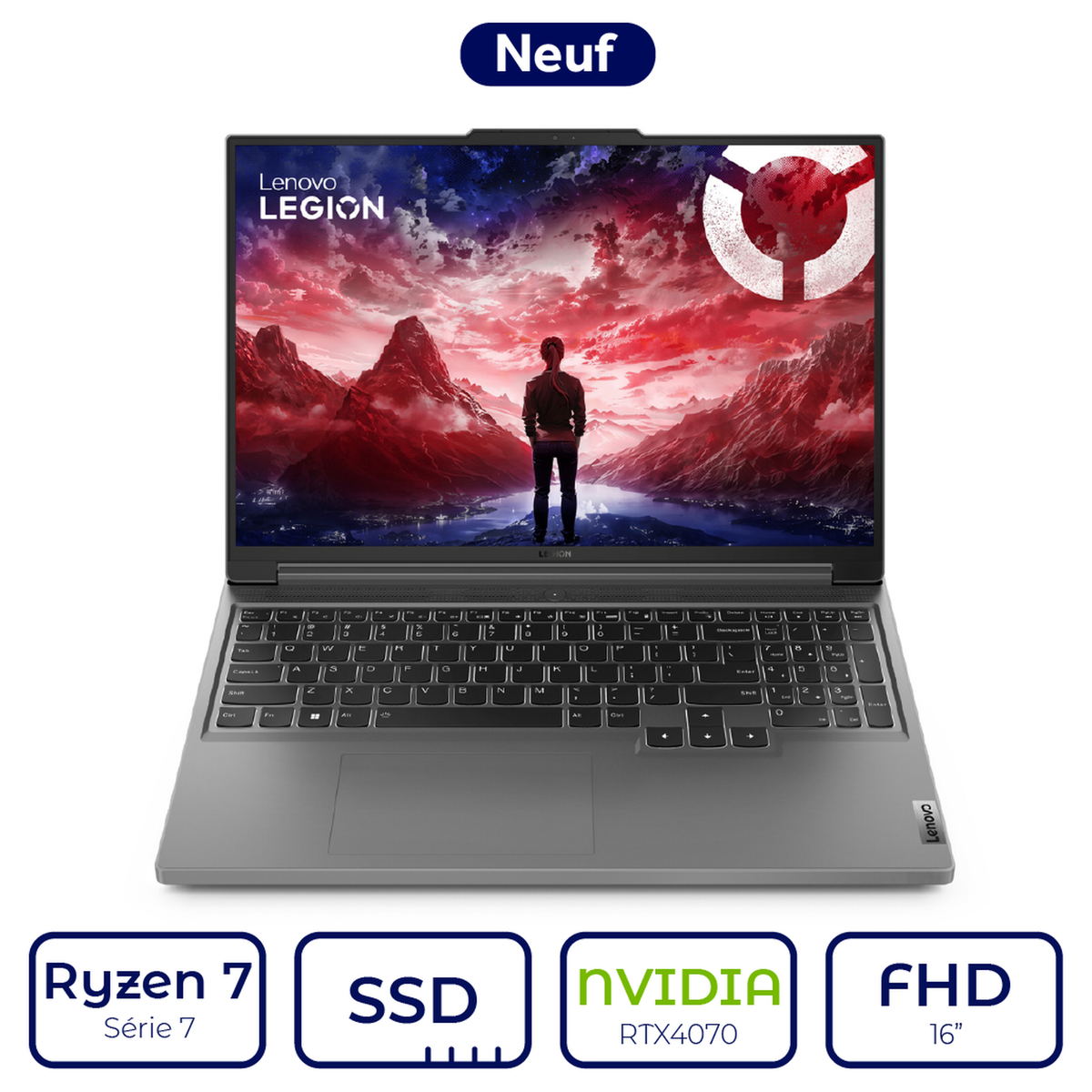 Lenovo Legion Slim 5 16ARP9 Ryzen 7 Série 7 RTX 4070 | Prix Maroc