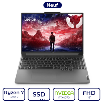 Lenovo Legion Slim 5 16ARP9 Ryzen 7 Série 7 RTX 4070 | Prix Maroc