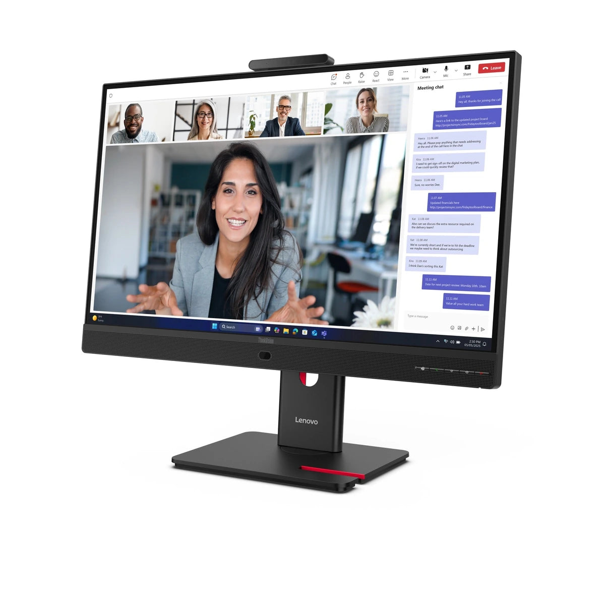 Moniteur Lenovo ThinkVision T24-4v 24" FHD VA 120Hz - vue arrière