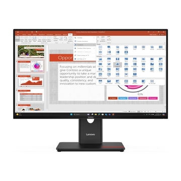 Moniteur Lenovo ThinkVision T27-40 27" FHD IPS 120Hz - vue de face