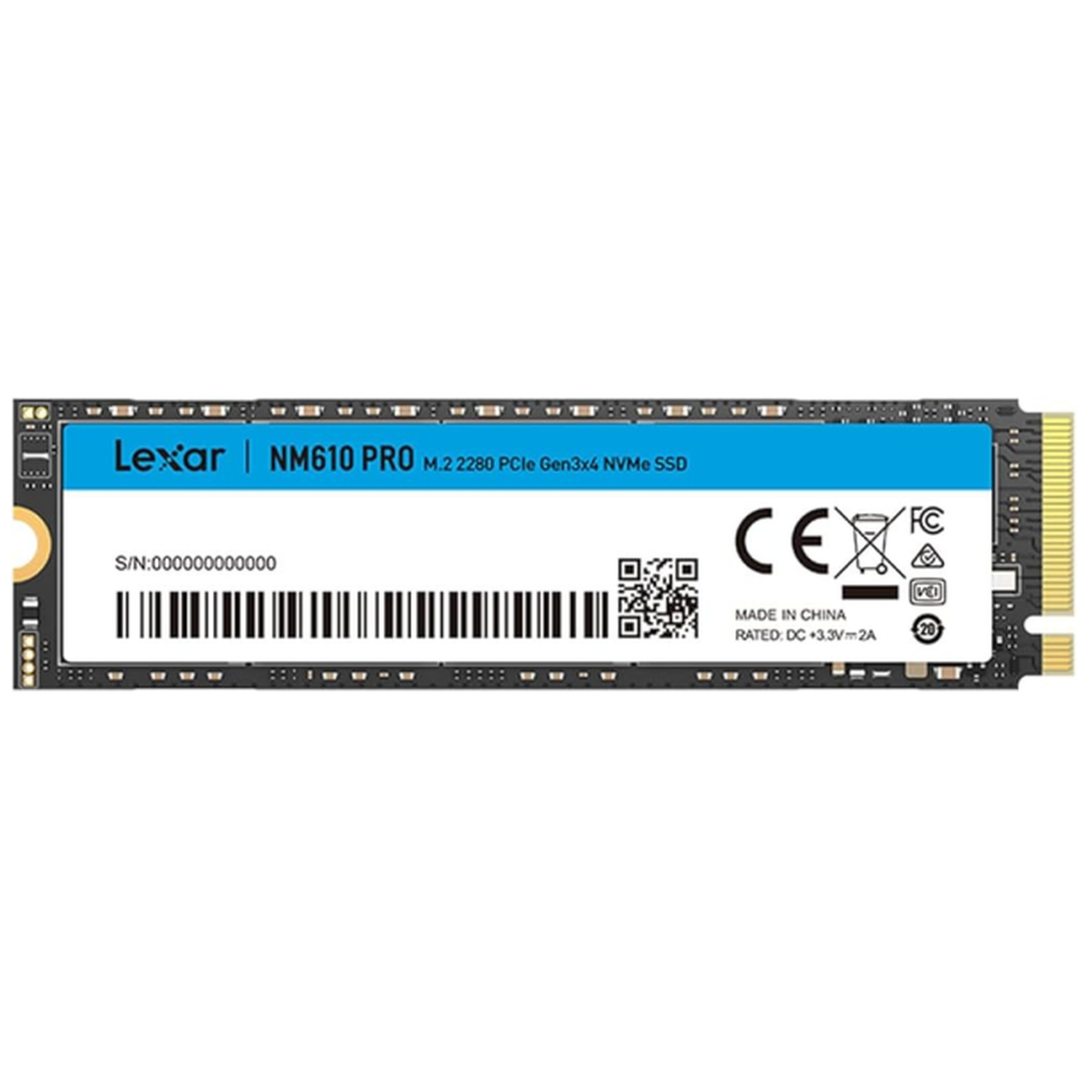 Lexar NM610 PRO M.2 PCIe Gen3x4 NVMe 2TB