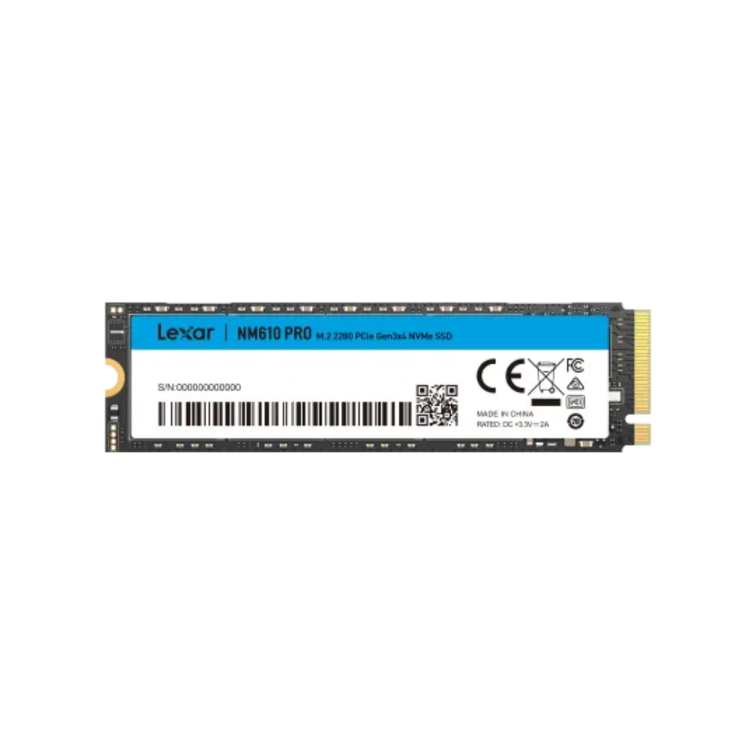 Lexar SSD NM610 Pro 1TB NM610 Pro M.2 2280 PCle Gen 3X4 NVMe up to 3300MB/s Read & 2600MB/s writ 12M