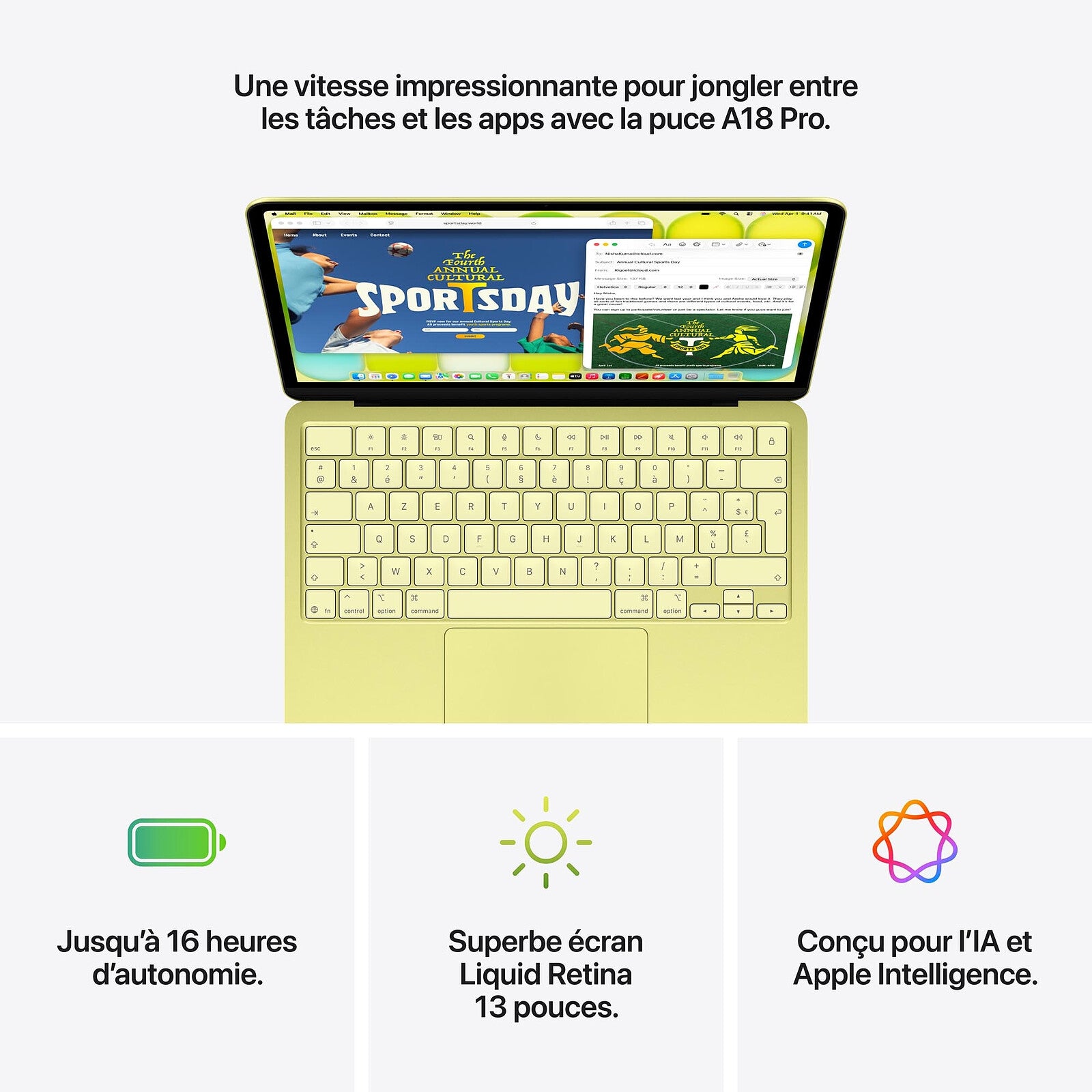 MacBook Neo Apple 13 pouces au Maroc - vue produit 15 Maydan
