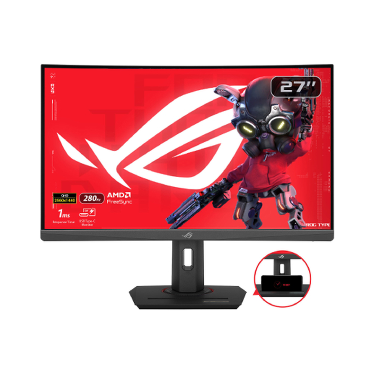 ASUS ROG Strix XG27WCMS 27″ Fast Va Curved 280Hz 1ms - Photo 1
