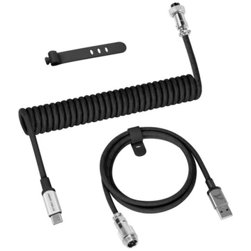 ATTACK SHARK C01 Pro Câble spiralé USB C (BLACK)