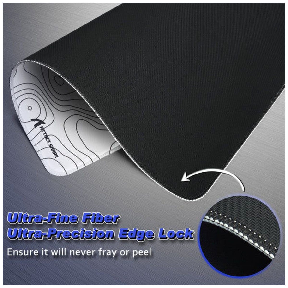 ATTACK SHARK CM02 Gaming Mouse Pad (White)