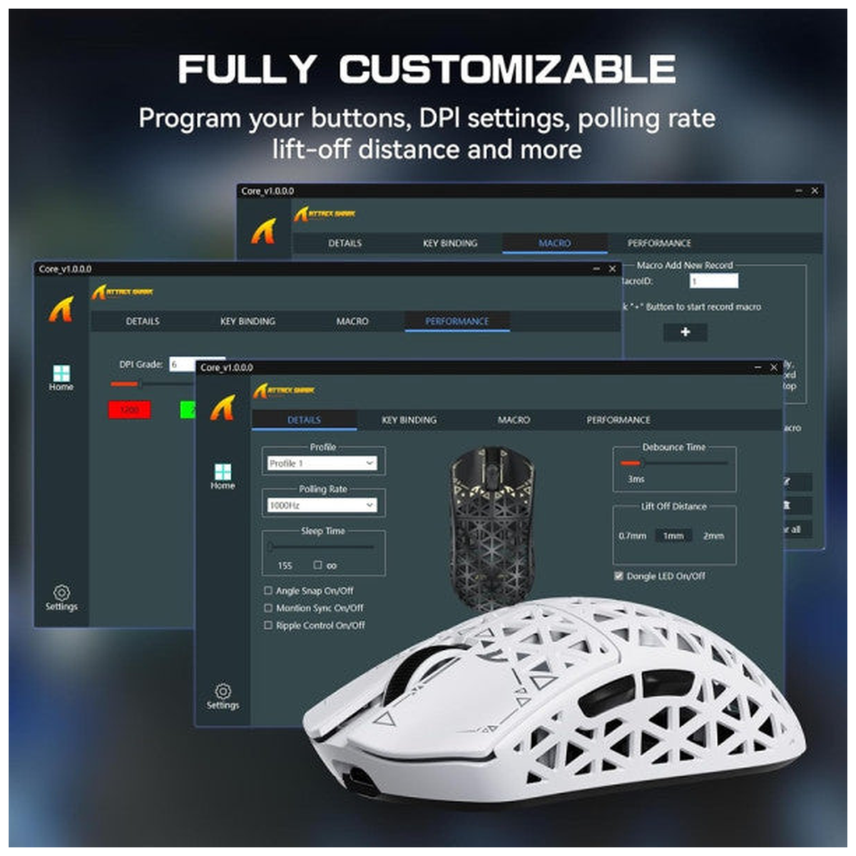ATTACK SHARK R5 Ultra (White)