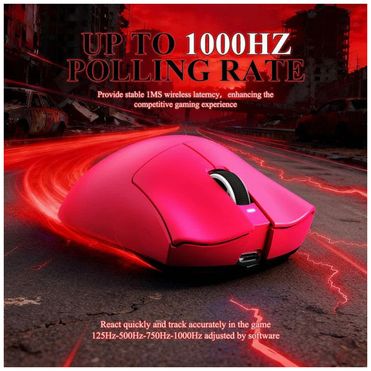 Attack shark V3 Pro (Berry red)
