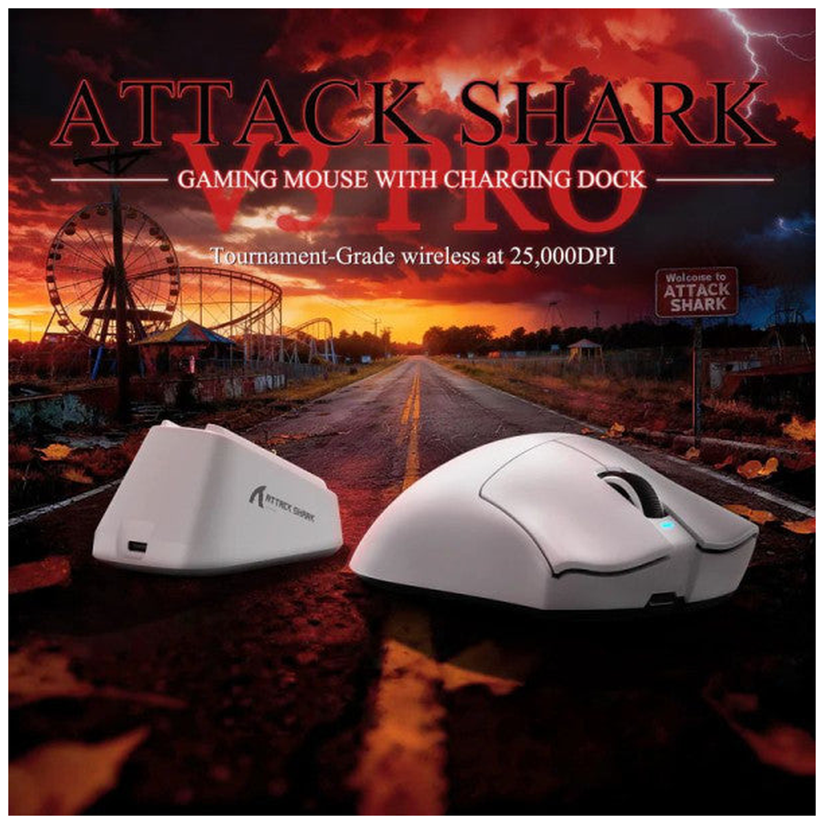 Attack shark V3 Pro (White)