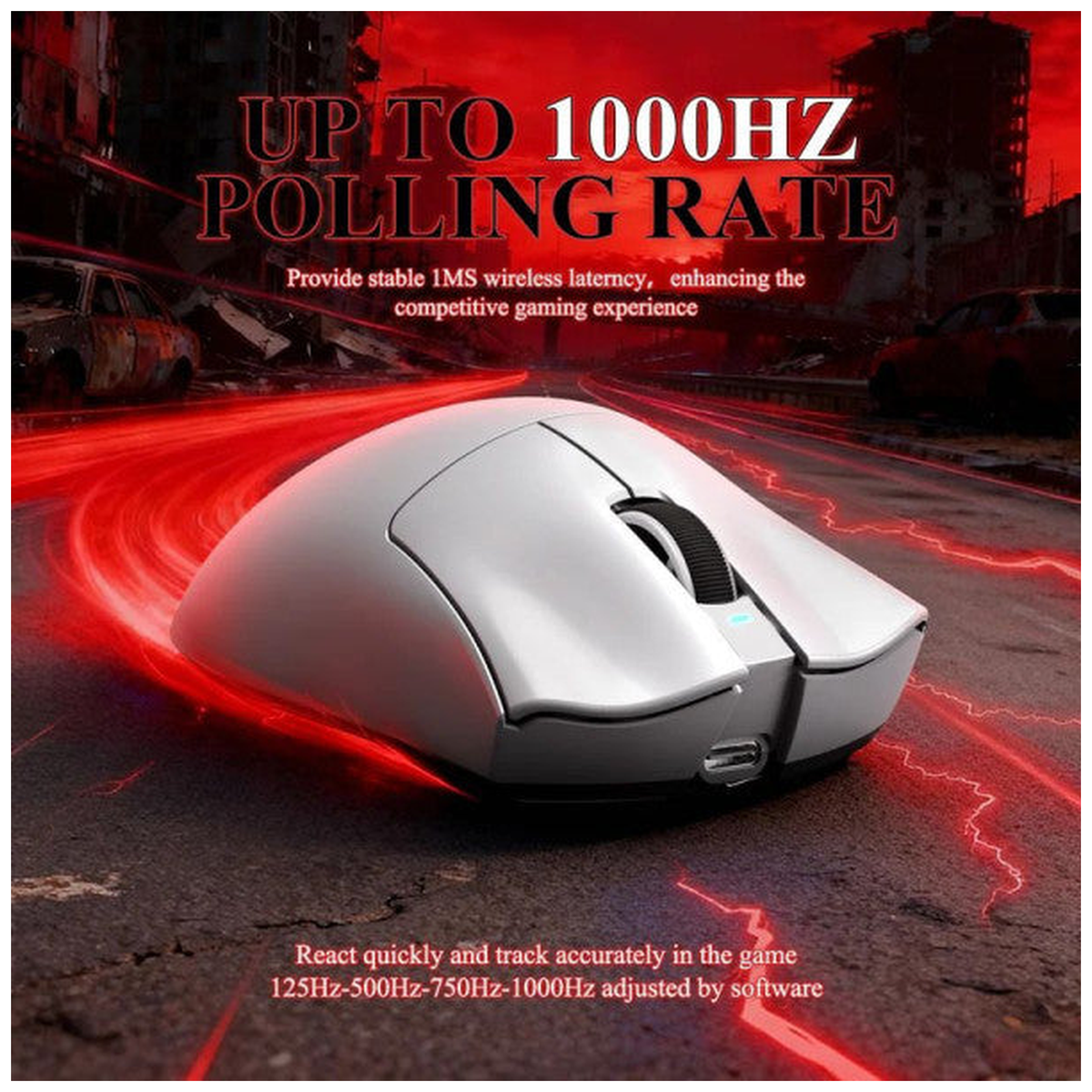 Attack shark V3 Pro (White)