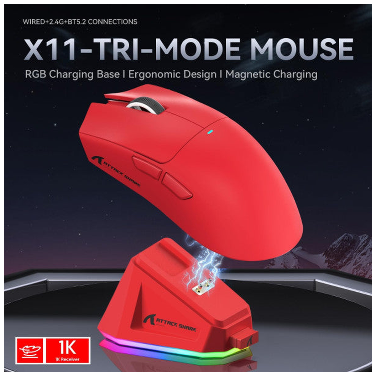 ATTACK SHARK X11 (Red)