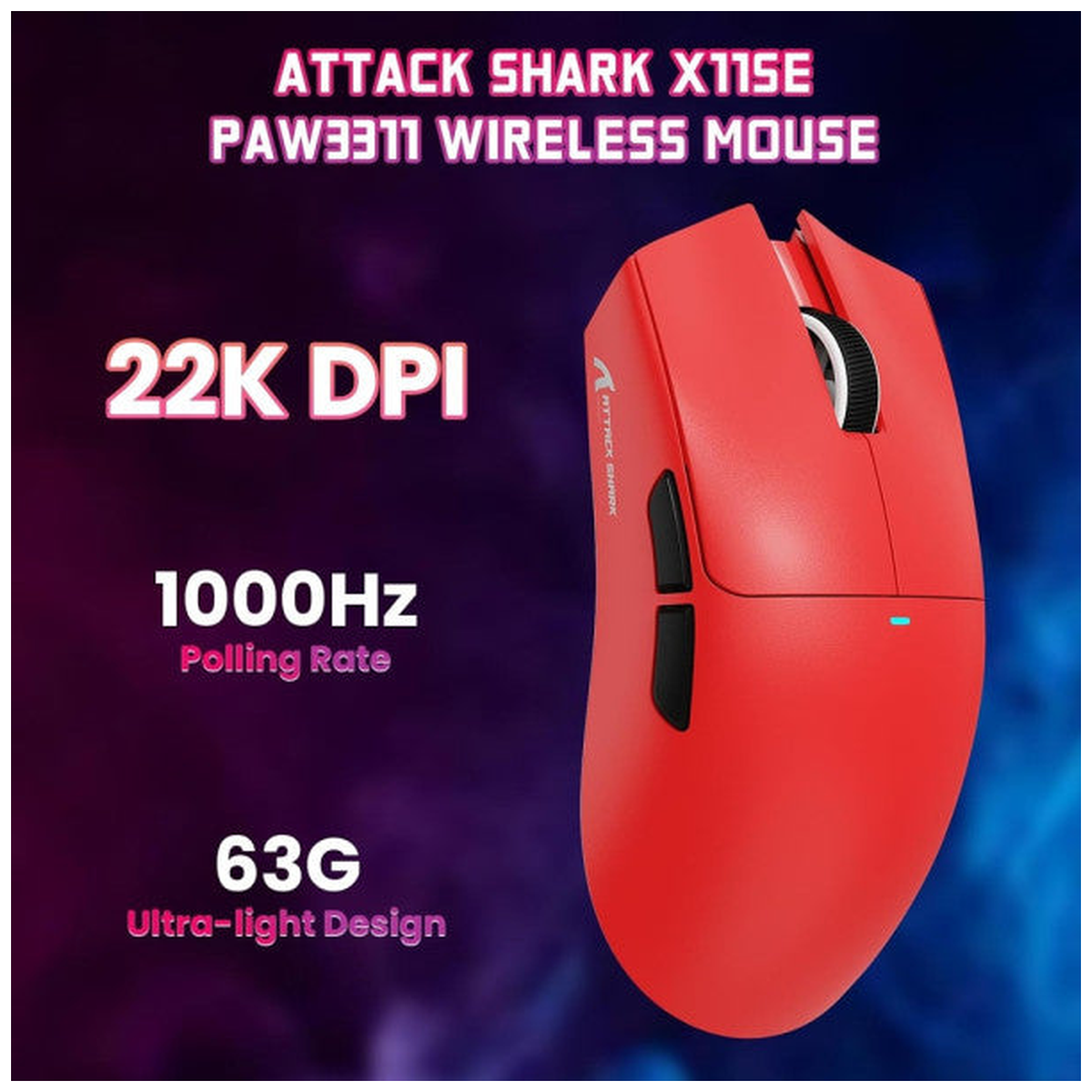 ATTACK SHARK X11 SE (Red)