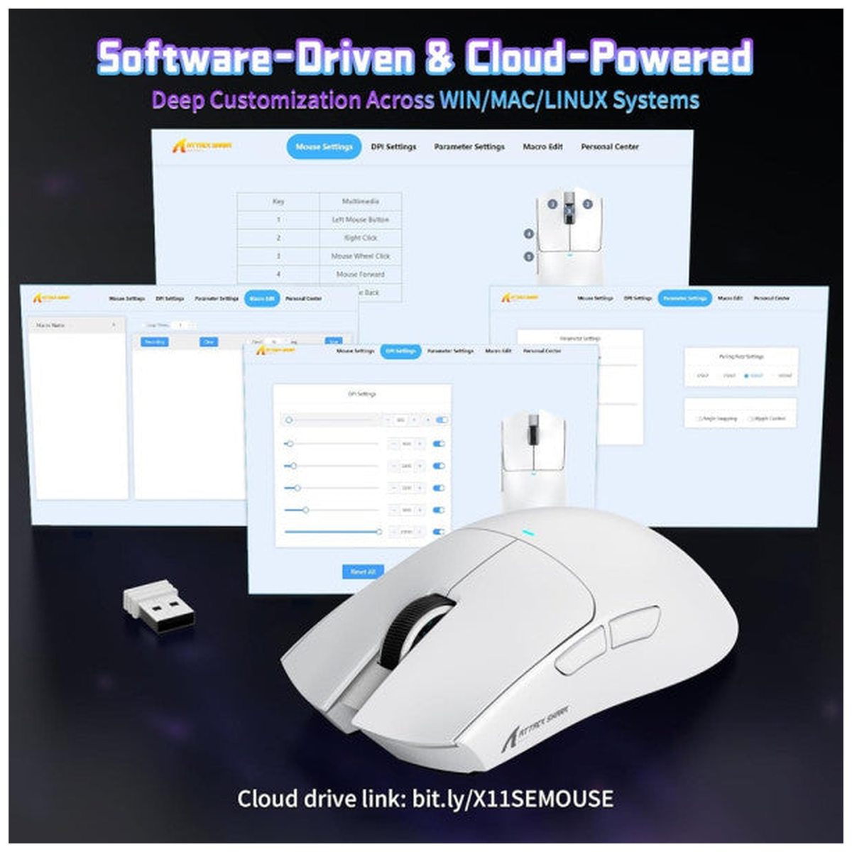 ATTACK SHARK X11 SE (White)