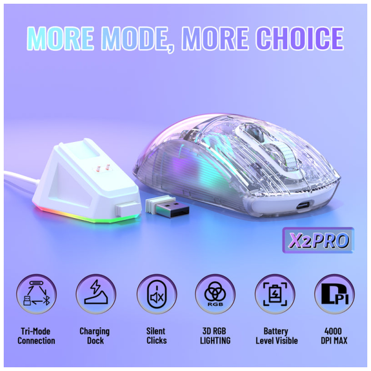 ATTACK SHARK X2 Pro (White)