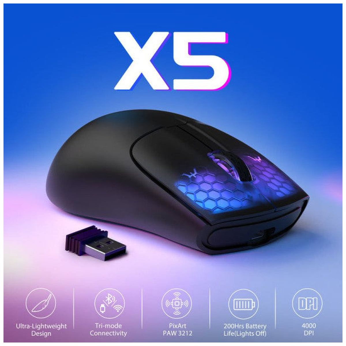 ATTACK SHARK X5 (Black)